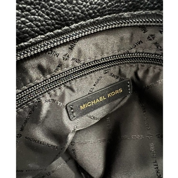 Michael Kors black leather hobo bag  #017 - Picture 8 of 9